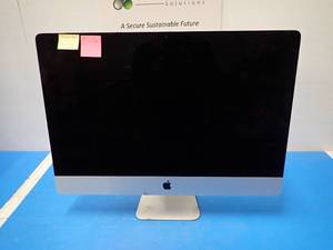 lot 12 image: Apple&nbspiMac13,2 A1419 MD095LLA &nbspINTEL(R) CORE(TM) I5-3470S CPU  2.90GHZ  24GB DDR3 SDRAM  1TB HD  lots of blemishes and scratches  Includes IOS and power cables
