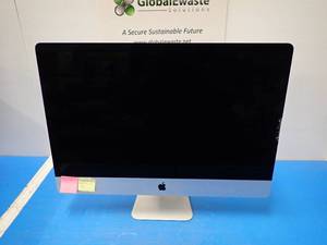 lot 15 image: Apple&nbspiMac14,2 A1419 MF125LLA &nbspIntel(R) Core(TM) i7-4771 CPU  3.50GHz  16GB DDR3 SDRAM  1TB HD  chips and cracks in screen  includes ios and power cable