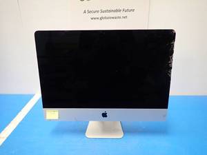 lot 18 image: Apple&nbspiMac14,1 A1418 ME086LLA &nbspINTEL(R) CORE(TM) I5-4570R CPU  2.70GHZ  8GB DDR3 SDRAM  1TB HD  cracked and chipped glass  includes ios and power cable
