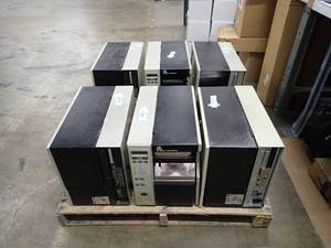 lot 37 image: Lot of 6 Zebra&nbsp140Xilll Thermal Printer  includes CAB-AC power cables (pallet not included)