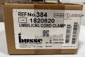 384 Umbilical Cord Clamp, Sterile, 64bx, 2bxcs