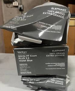 Ventyv Nitrile PF Exam Plus 3.5 Violet Blue Gloves. 180bx