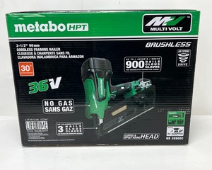 lot 122 image: Metabo 3.5 Inch Cordless Framing Nailer