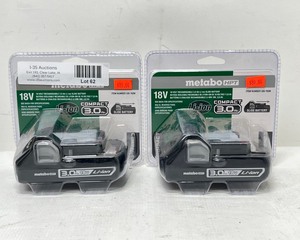 lot 620 image: Metabo 18V Batteries