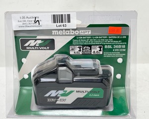 lot 630 image: Metabo 36V Battery