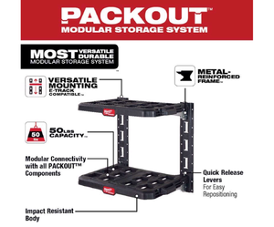 lot 183 image: Milwaukee Packout Racking Kit, Model 48-22-8480