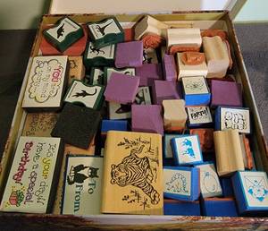lot 94 image: Box of stamps