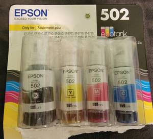 lot 174 image: Epison Tank Printer refills Opened but unused.