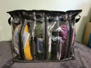 lot 175 image: Yarn Organizer with used and unused yarn