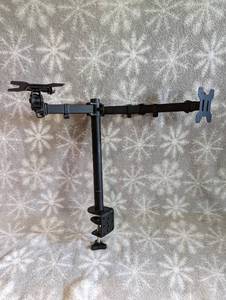 lot 68 image: Dual Computer Monitor desk stand