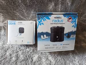 lot 205 image: Blink Mini Security camera, Thermacell Radius Mosquito repellent