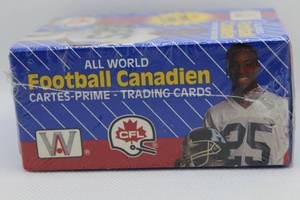 lot 5 image: Unopened All World Football Canadien Trading Cards 1991