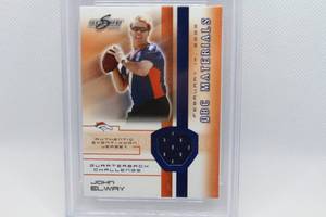 lot 22 image: John Elway 2002 Score QBC Materials No. 25 Event Worn Jersey Patch