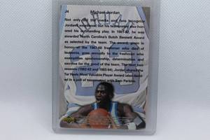 lot 36 image: Michael Jordan Phi Beta Jordan Upper Deck SP No. J4