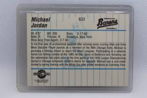 lot 40 image: Michael Jordan Baseball Rookie Fleer Pro Cards No. 633