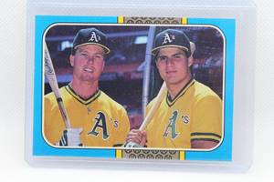 lot 52 image: Mark McGwire Jose Canseco Rookie Donruss 87 No. 40