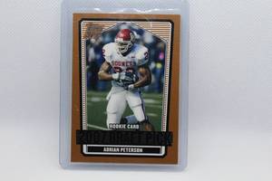 lot 62 image: Adrian Peterson Rookie 2007 Topps Draft Pick No. 135