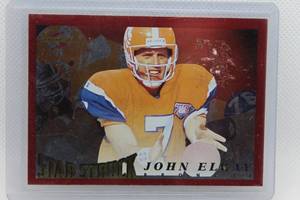 lot 66 image: John Elway 1995 Pinnacle Star Struck No. 219