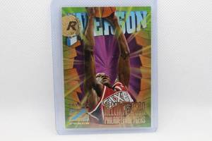 lot 75 image: Allen Iverson Rookie Skybox Z Force No. 151