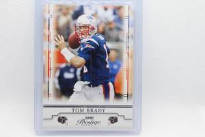 lot 87 image: Tom Brady 2008 Playoff Prestige No. 56