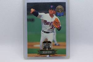 lot 96 image: Nolan Ryan 1993 Leaf Heading to the Hall No. 46