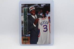 lot 113 image: Allen Iverson Rookie 1996 Topps Stadium Club No. SM15