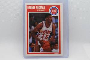 lot 124 image: Dennis Rodman 1989 Fleer No. 49