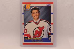 lot 157 image: Martin Brodeur Rookie 1990-91 Score 1st Round Draft Choice No. 439