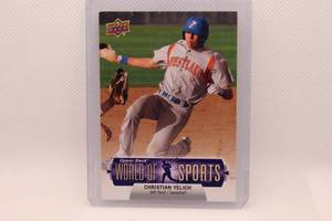 lot 158 image: Christian Yelich 2011 Upper Deck World of Sports No. 23