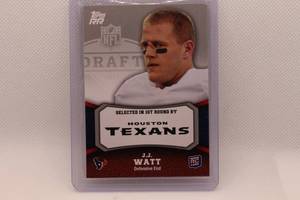 lot 160 image: J.J. Watt Rookie 2011 Topps No. 146