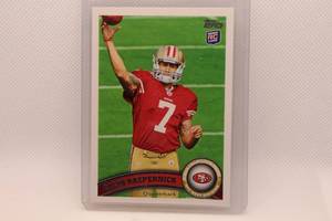 lot 162 image: Colin Kaepernick Rookie 2011 Topps No. 413
