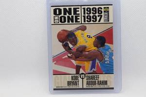 lot 193 image: Rookie Kobe Bryant vs. Shareef Abdur-Rahim One on One 1996 1997 Upper Deck No. 361