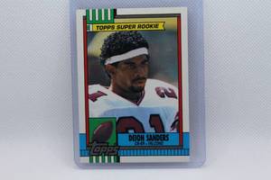 lot 200 image: Deion Sanders Rookie 1990 Topps Super Rookie No. 469