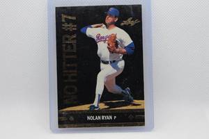 lot 209 image: Nolan Ryan 1991 Leaf No Hitter #7 No. BC25