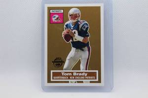 lot 215 image: Tom Brady 2005 Topps Football No. 6 of 22