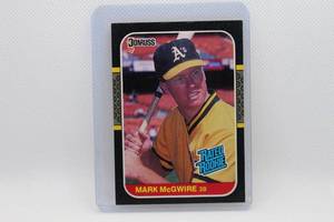 lot 217 image: Mark McGwire Rated Rookie Donruss 87 No. 46