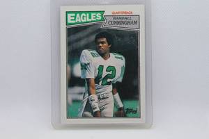 lot 225 image: Randall Cunningham Rookie 1987 Topps No. 296