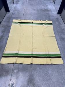 Vintage 60 x 72 Wool Blanket