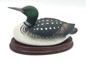 Porcelain Minnesota Common Loon by Andrea Sadek (6.5 Long)