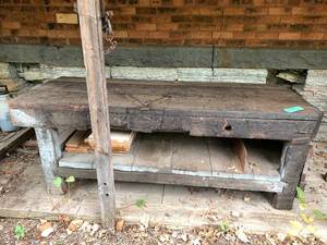 lot 44 image: Vintage Railroad Workbench