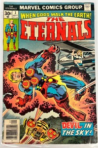 lot 9 image: WHEN GODS WALK THE EARTH THE ETERNALS #1, #3 MARVEL COMICS GROUP