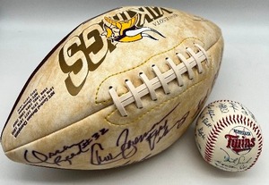 lot 44 image: Vikings Football and Twins Baseball