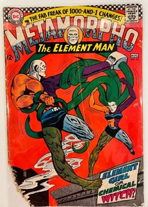 lot 28 image: METAMORPHO THE ELEMENT MAN #13, #8 HOUSE OF MYSTERY #148, METAL MAN #11, #23, #22 SUPERMAN DC NATIONAL COMICS