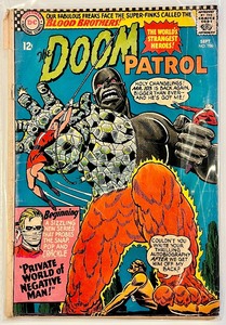 lot 30 image: DOOM PATROL #106 SUPERMAN DC NATIONAL COMICS, THE MIGHTY CRUSADERS #1, FLY MAN #33, #34, THE AVENGERS #20, #21 MARVEL POP ART PRODUCTIONS