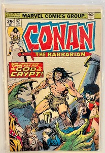 lot 48 image: CONAN THE BARBARIAN #52, #53, #55, #56 MARVEL COMICS GROUP