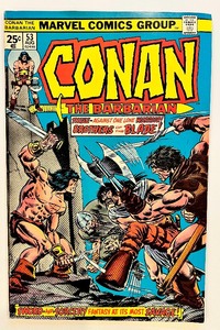 lot 49 image: CONAN THE BARBARIAN #53, #57, #58, #60 MARVEL COMICS GROUP