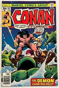 lot 73 image: CONAN THE BARBARIAN #69, #70, #71, #72, #73, #74 MARVEL COMICS GROUP