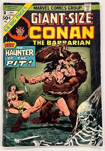 lot 75 image: CONAN THE BARBARIAN GIANT-SIZED ANNUAL #2 DEC, #3 APRIL, #4 JUNE MARVEL COMICS GROUP