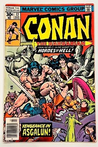 lot 88 image: CONAN THE BARBARIAN #72, #73, #74, #75, #76, #77, #78, #79, #80 MARVEL COMICS GROUP