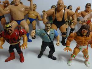 lot 174A image: 1982-85 Vintage Remco Lot  of 12 Wrestling Figures Action Toys